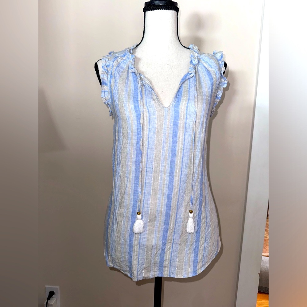 Vineyard Vines Sleeveless Linen Top